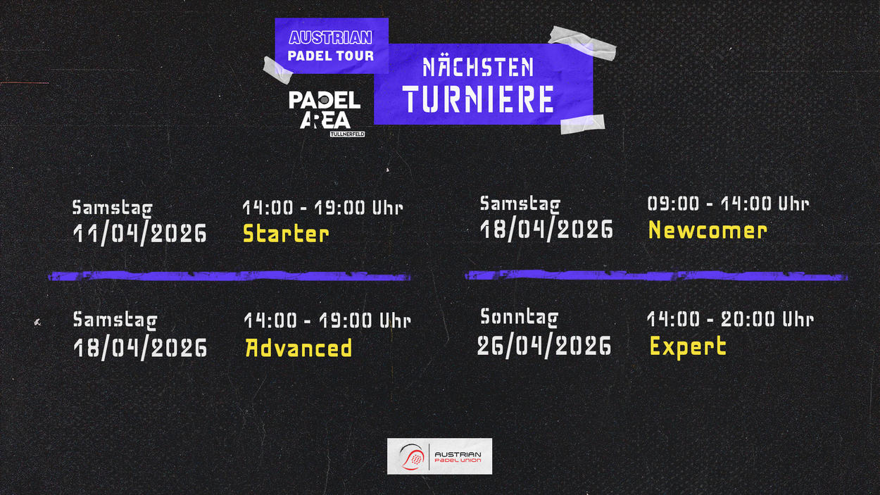 TURNIERE März 2026| PADELAREA TULLNERFELD