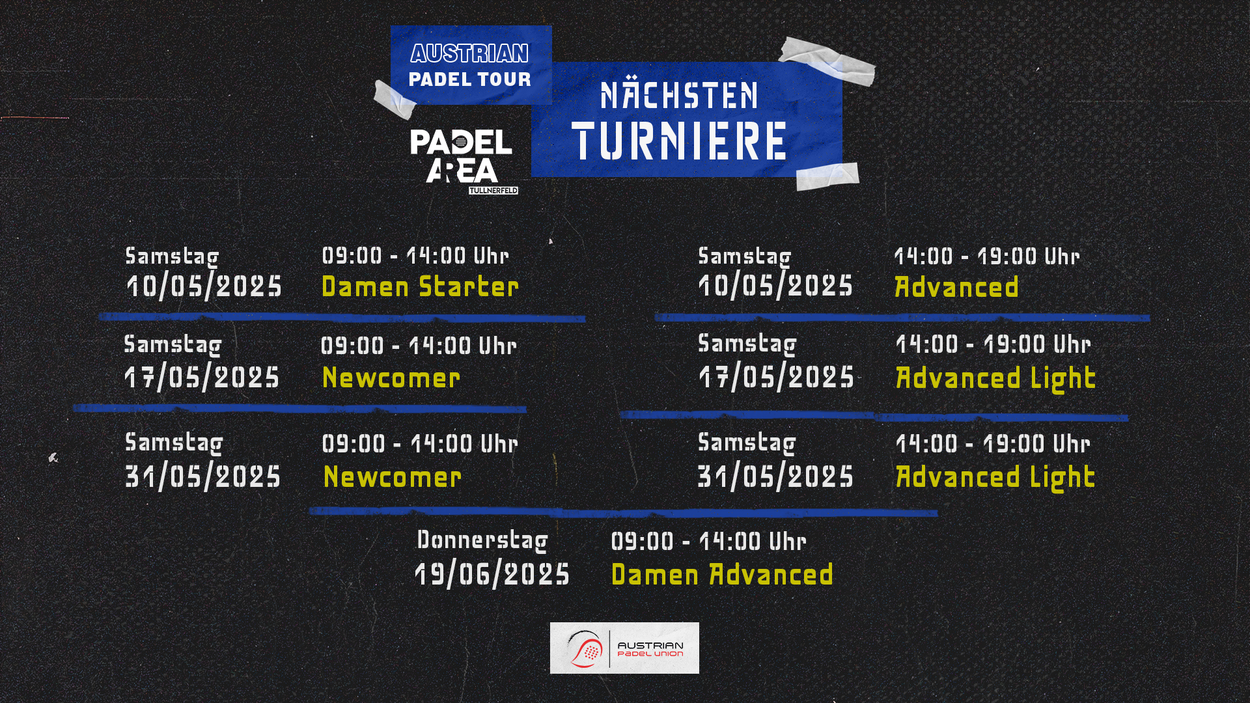 TURNIERE | PADELAREA TULLNERFELD