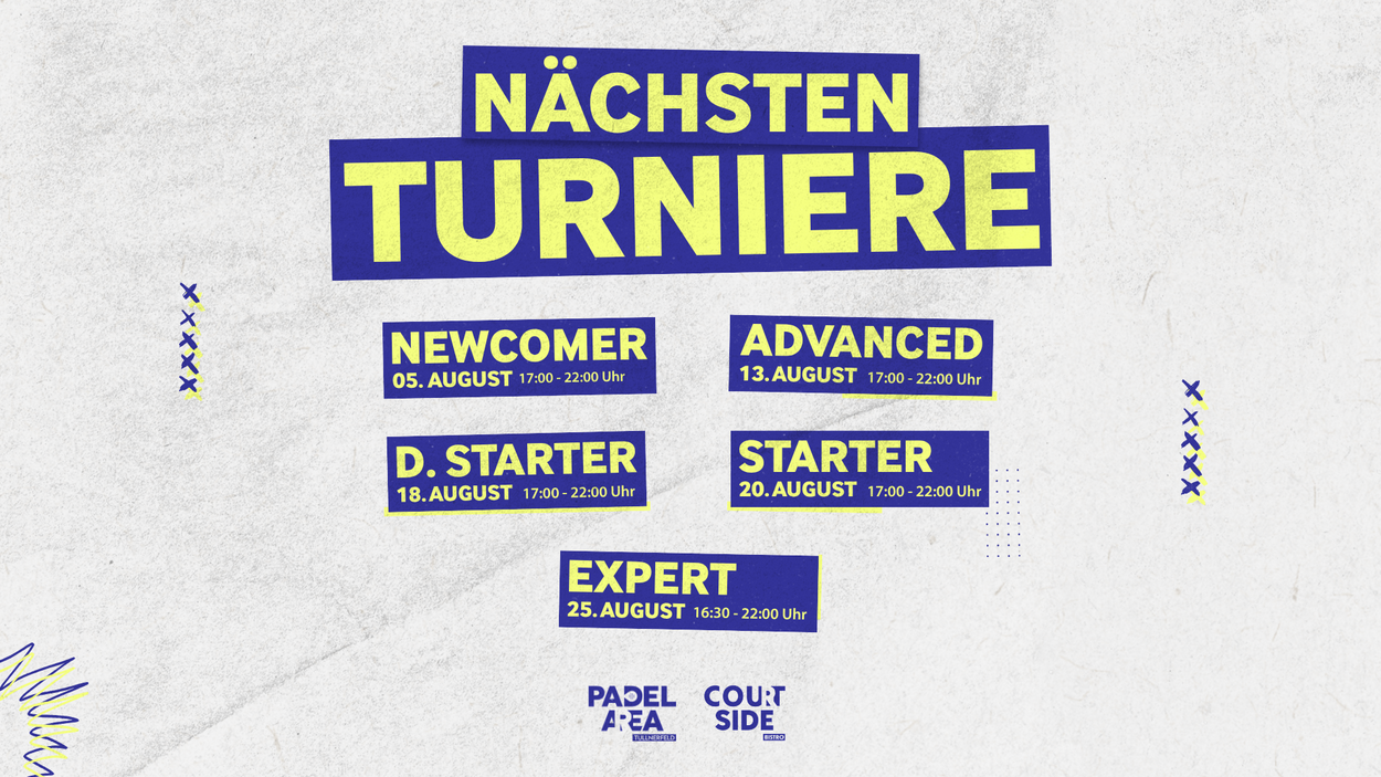 TURNIERE August 2026| PADELAREA TULLNERFELD